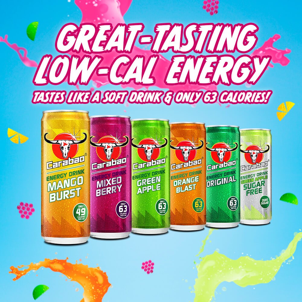 Carabao Energy Drink Great-Tasting Low Calorie Energy