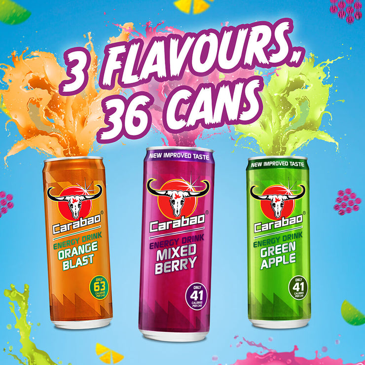 Carabao Energy Drink Fruity Pack (36 x 330ml)