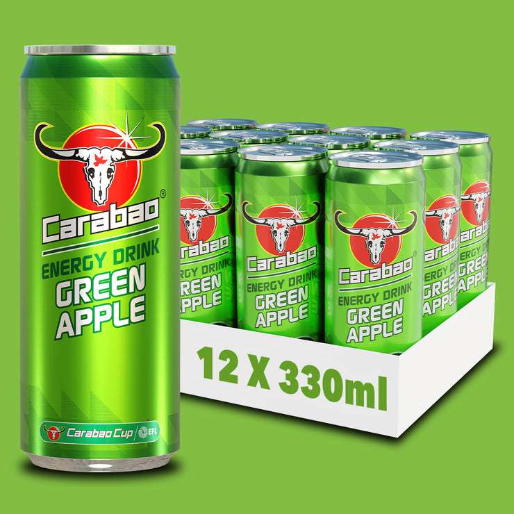 Carabao Energy Drink Green Apple (330ml Can)