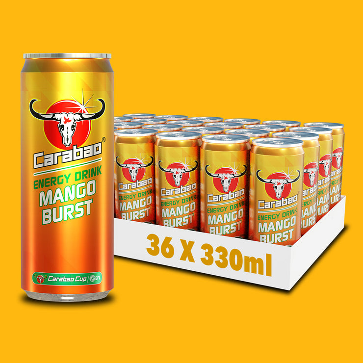 Carabao Energy Drink Mango Burst (330ml Can)