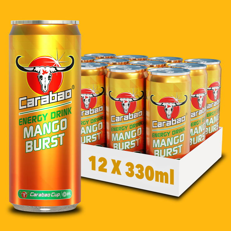 Carabao Energy Drink Mango Burst (330ml Can)