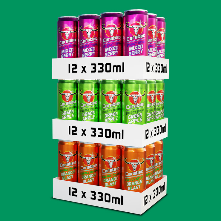 Carabao Energy Drink Fruity Pack (36 x 330ml)
