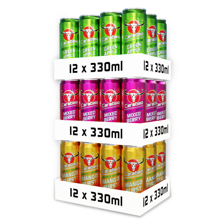 Carabao Energy Drink Triple Pack (36 x 330ml)