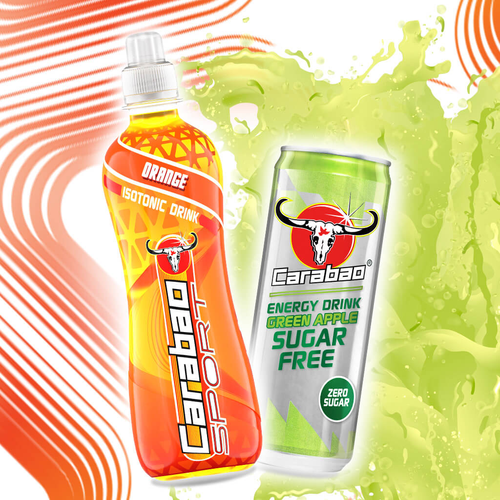 Carabao Energy Drink Mixed Berry, 12 X 500ml Bottles Case, Low Calorie