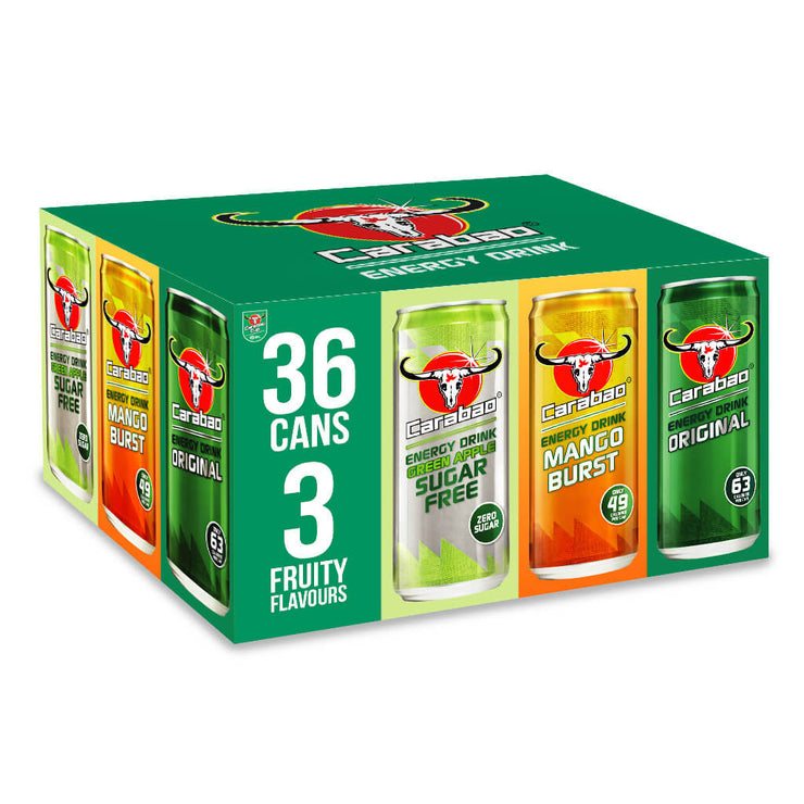 Carabao Energy Drink Workout Pack (36 x 330ml)